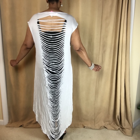 NWT Sleeveless Hi-Lo Dress w/ Slash Detail size 3X - Picture 7 of 16